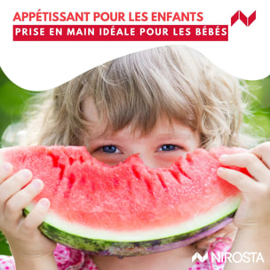 Couteau à lame ondulée pour frites, légumes et fruits Nirosta