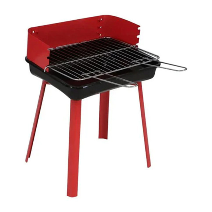 Barbacoa Parrilla Rojo 35x28x44 Cm