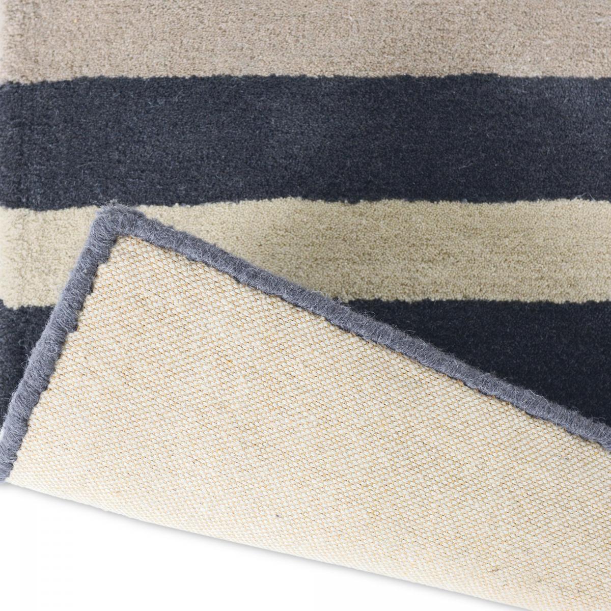 Tapis salon et chambre fait à la main en laine motif géométrique LUEL