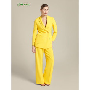 Elena Mirò - Pantalones sastre de fibras recicladas - Amarillo