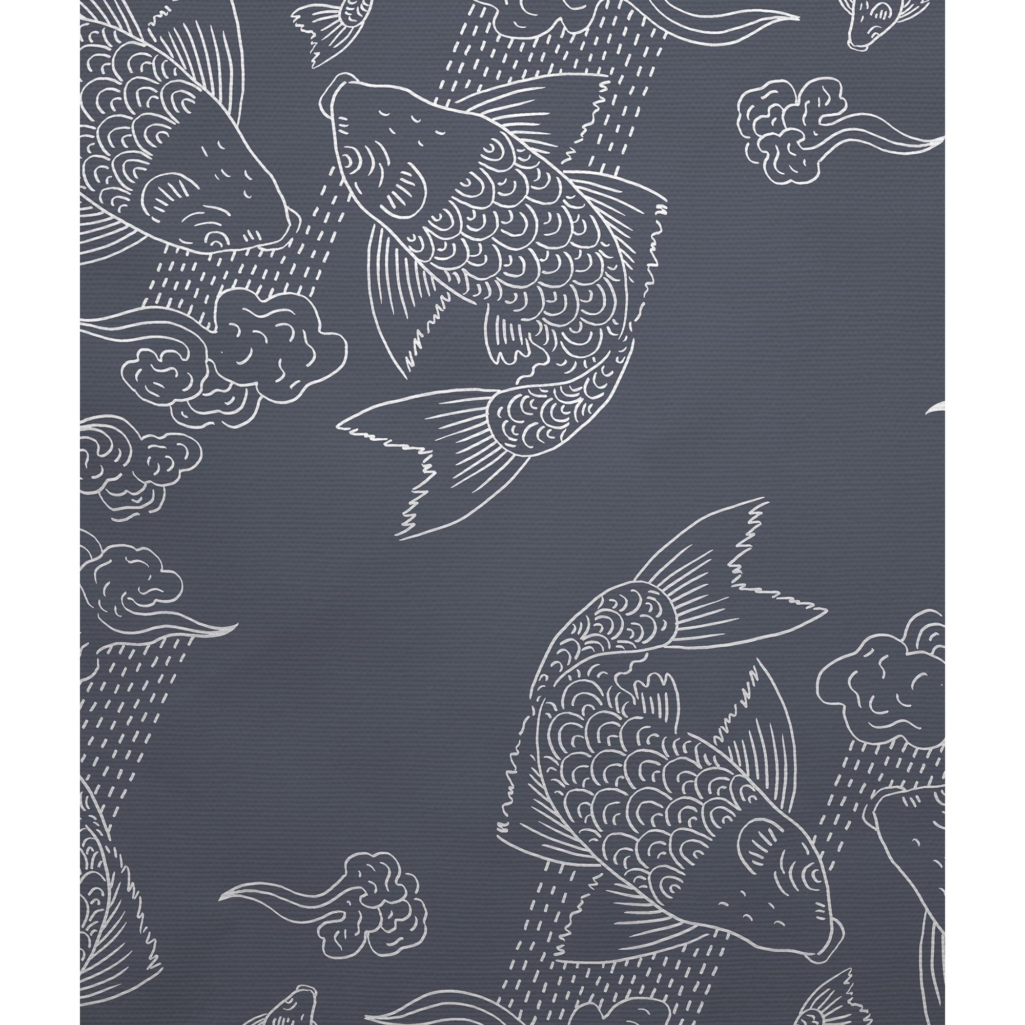 Tête de lit Banc de poissons | Coloris Gris | Largeur au choix
