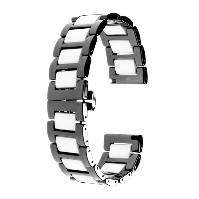 Cinturino in ceramica universale per orologi da 22 mm Sistema di sgancio rapido per un facile cambio.