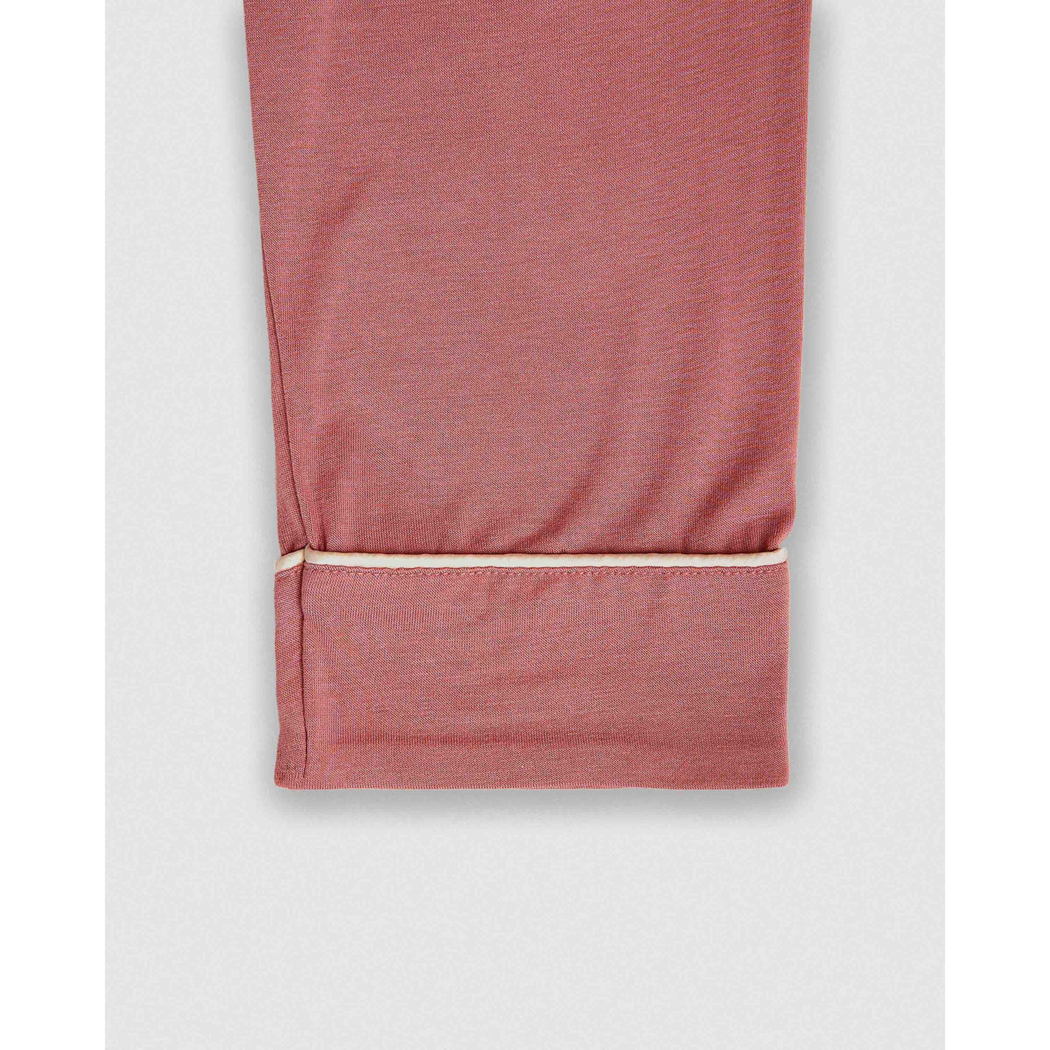 Camisón camisero viscosa punto rosa malva