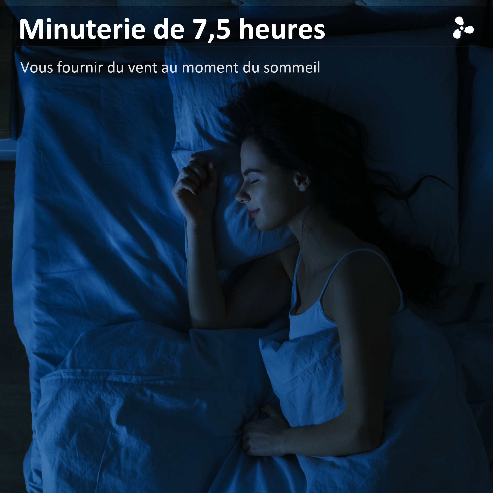 Ventilateur brumisateur oscillant inclinable sur pied roulettes 90W H.125 cm avec télécommande