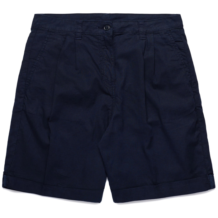 Kappa - Pantaloni Corti Donna Blu - Yvonne Light Linen