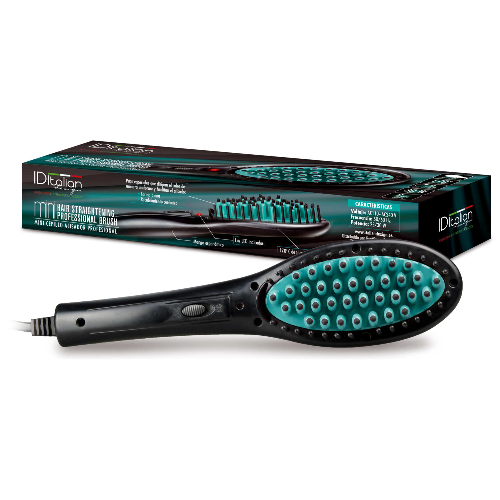 Mini brosse lissante italian design