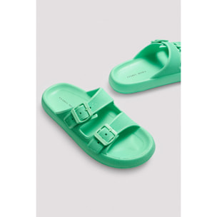 Infradito da spiaggia verdi con fibbie antiscivolo extra comfort