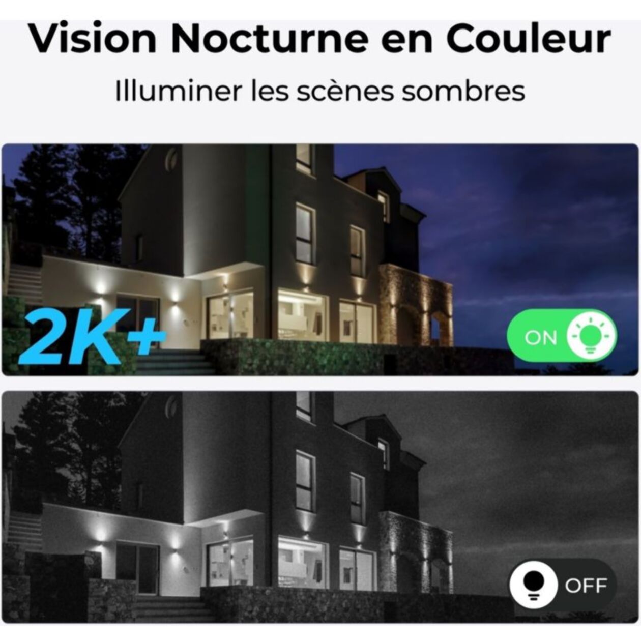 Caméra de surveillance REOLINK B330 + Panneau solaire lite Blanc
