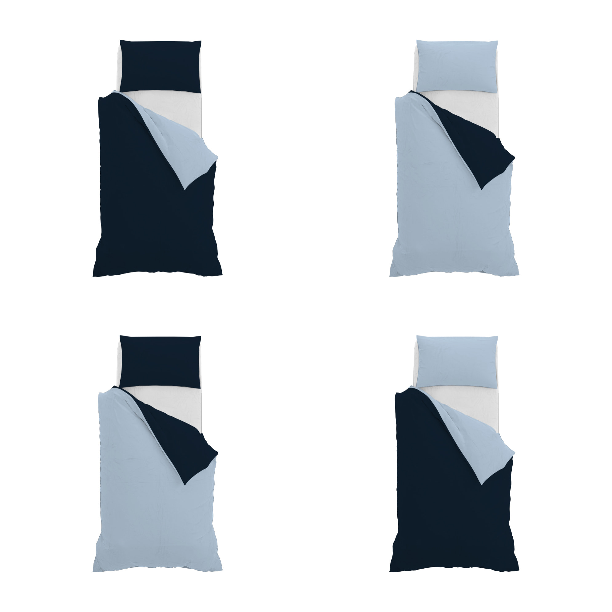 PARURE COPRIPIUMINO NATURAL COLOR SINGOLO - 100% COTONE MADE IN ITALY