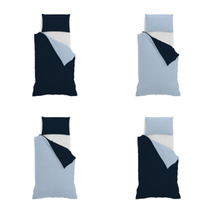 PARURE COPRIPIUMINO NATURAL COLOR SINGOLO - 100% COTONE MADE IN ITALY