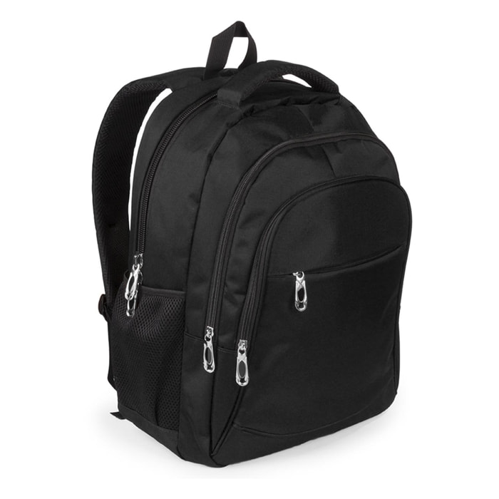 Mochila Arcano de resistente nylon 600D con compartimento interior acolchado para ordenador portátil.