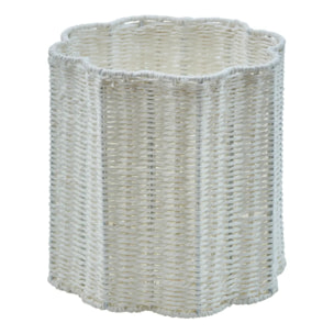 Lot de 3 paniers de rangement Fleur de rose blanc