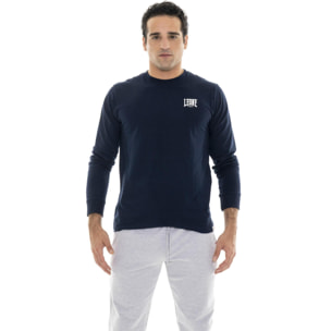 Camiseta de manga larga con pequeño logo 'Basic'