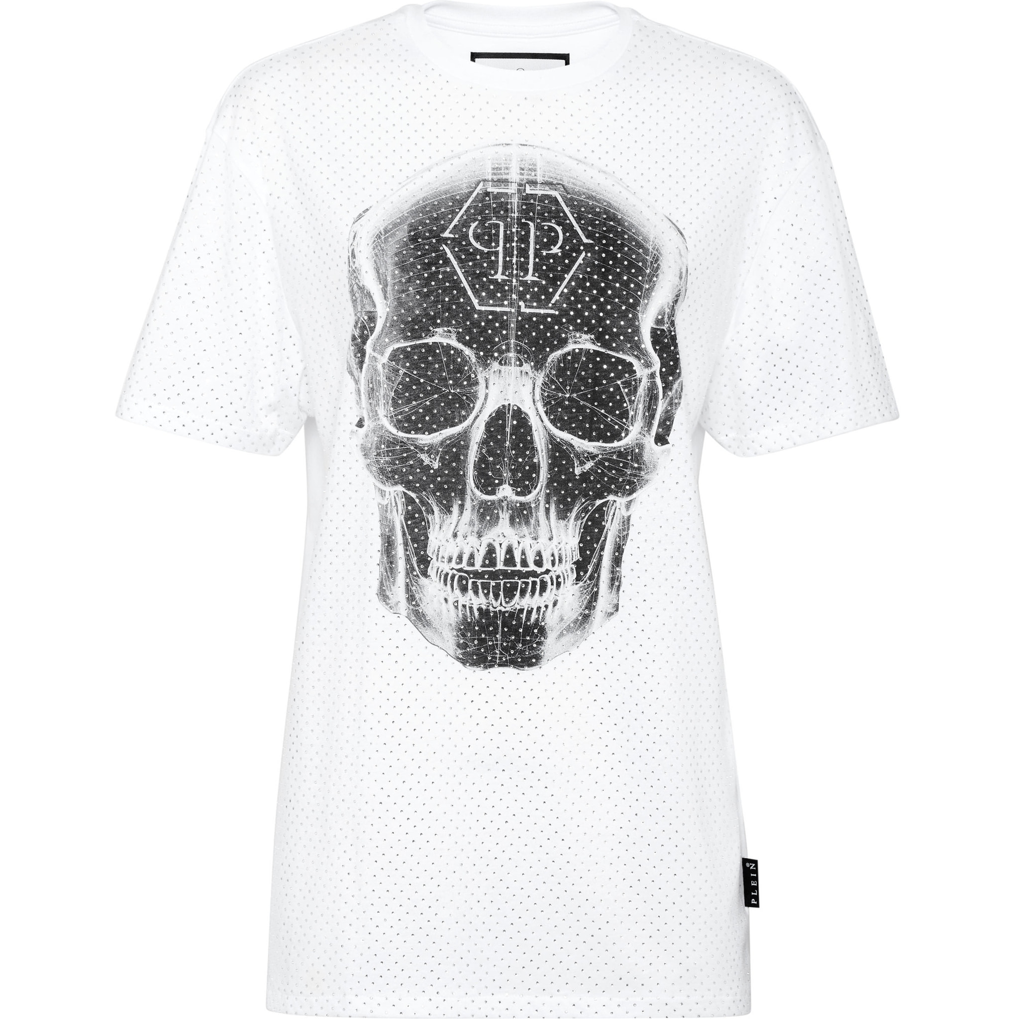 PHILIPP PLEIN Camiseta de corte masculino SKULL