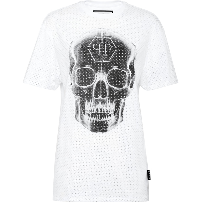 PHILIPP PLEIN Camiseta de corte masculino SKULL