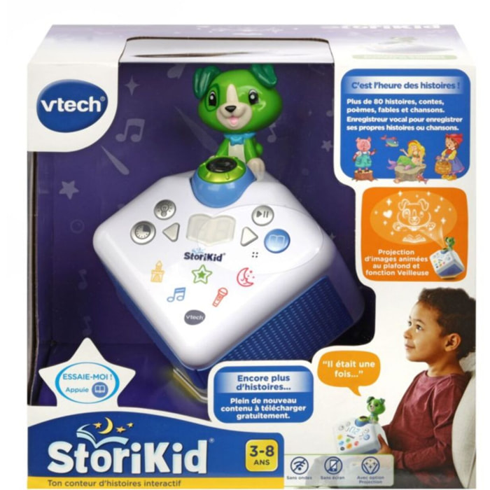 Boîte à histoires VTECH StoriKid - Mon conteur d'histoires vert