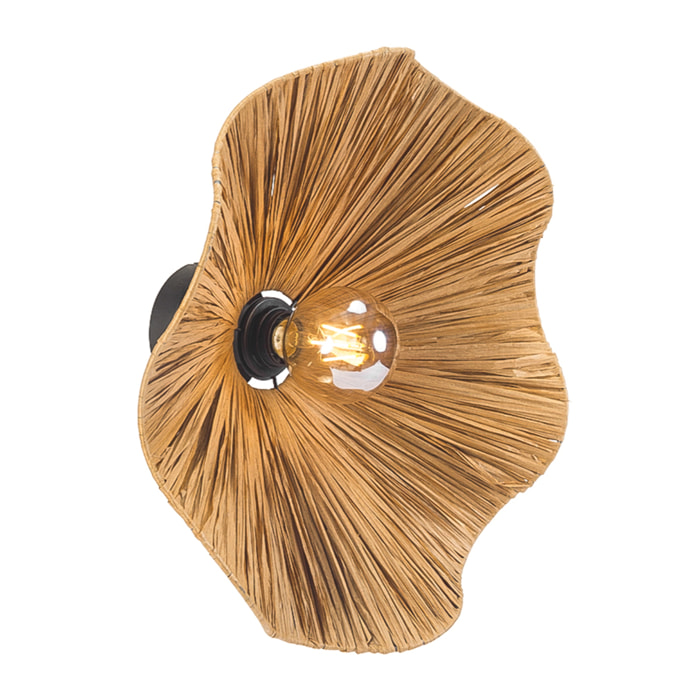 Forlight Aplique LED Rainfo E27 15W Negro, Iluminación interior Elegante y Resistente