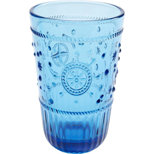 Verres hauts Greece bleus set de 6 Kare Design