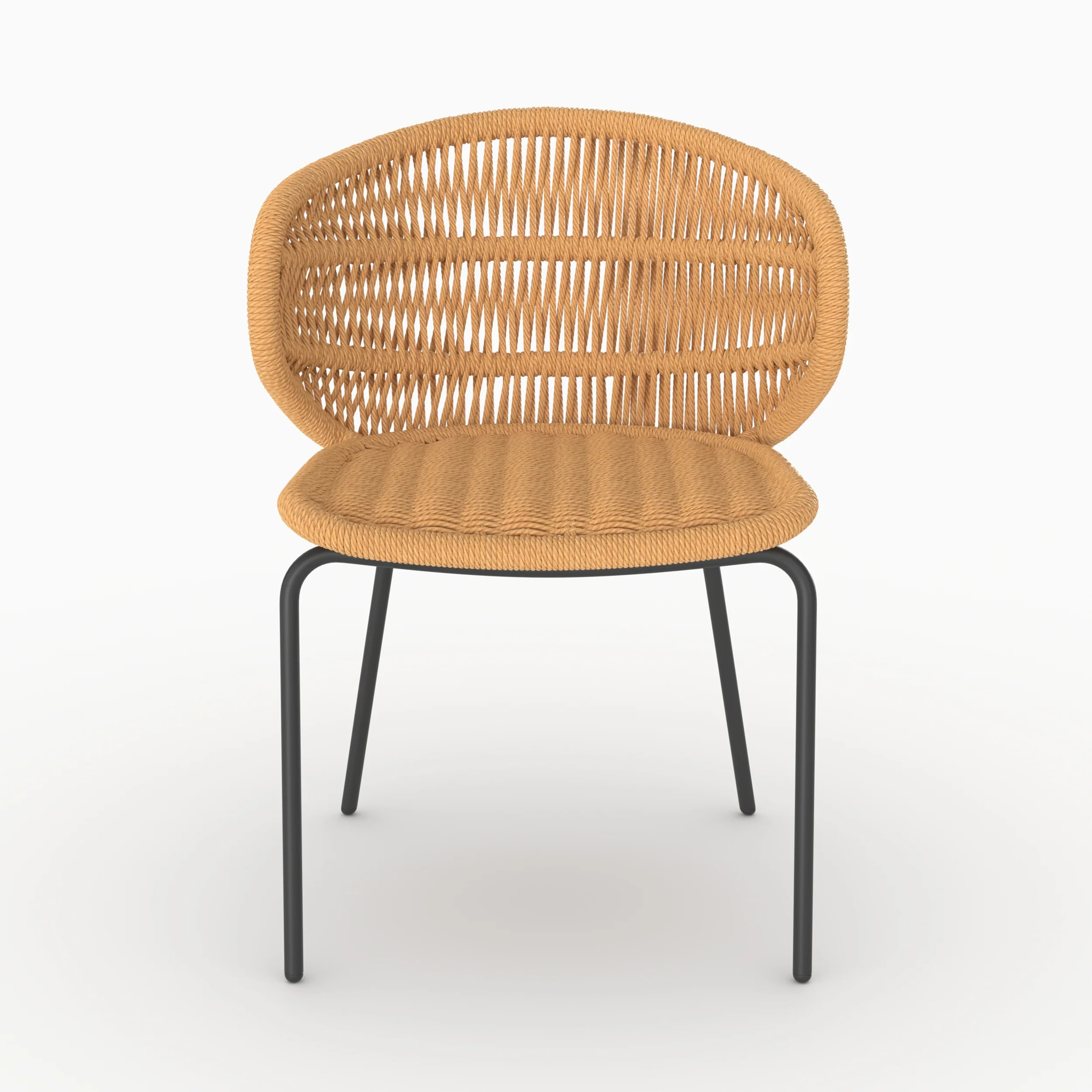 Lot de 2 chaises de jardin en rotin synthétique - Lara