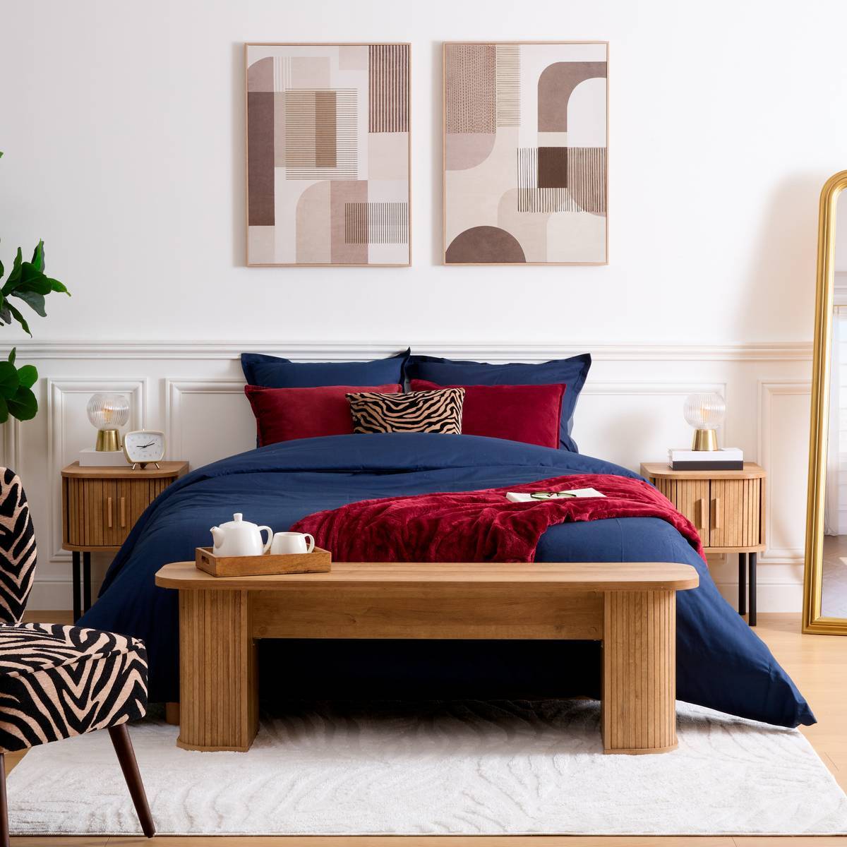 Toile imprimée Xena 58x2,3x78cm marron