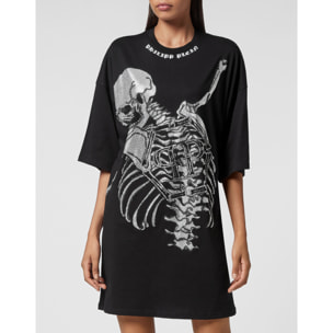 PHILIPP PLEIN T-Shirt Dress Short SKELETON