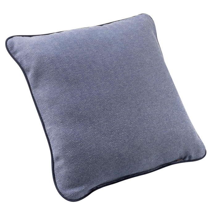 Coussin d'ameublement à chevrons - Bleu