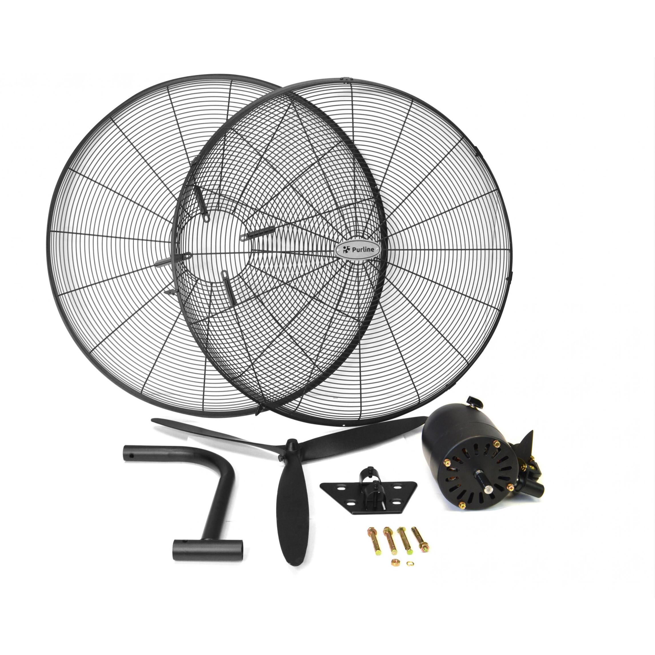 Ventilateur mural industriel 230W avec pales en aluminium