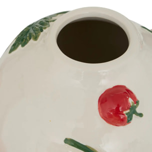 Vase Della Tomates 20,6x19,8x25,5cm Blanc