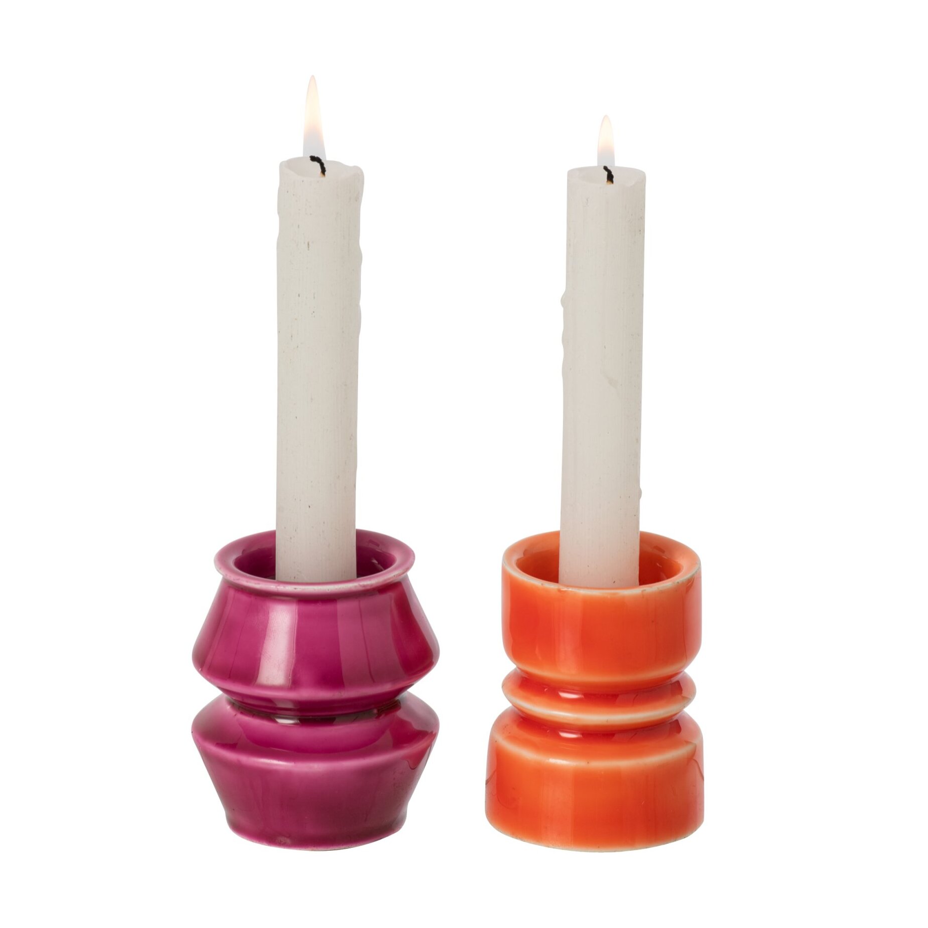 J-Line chandeliers - fer - orange/fuchsia - assortiment de 2