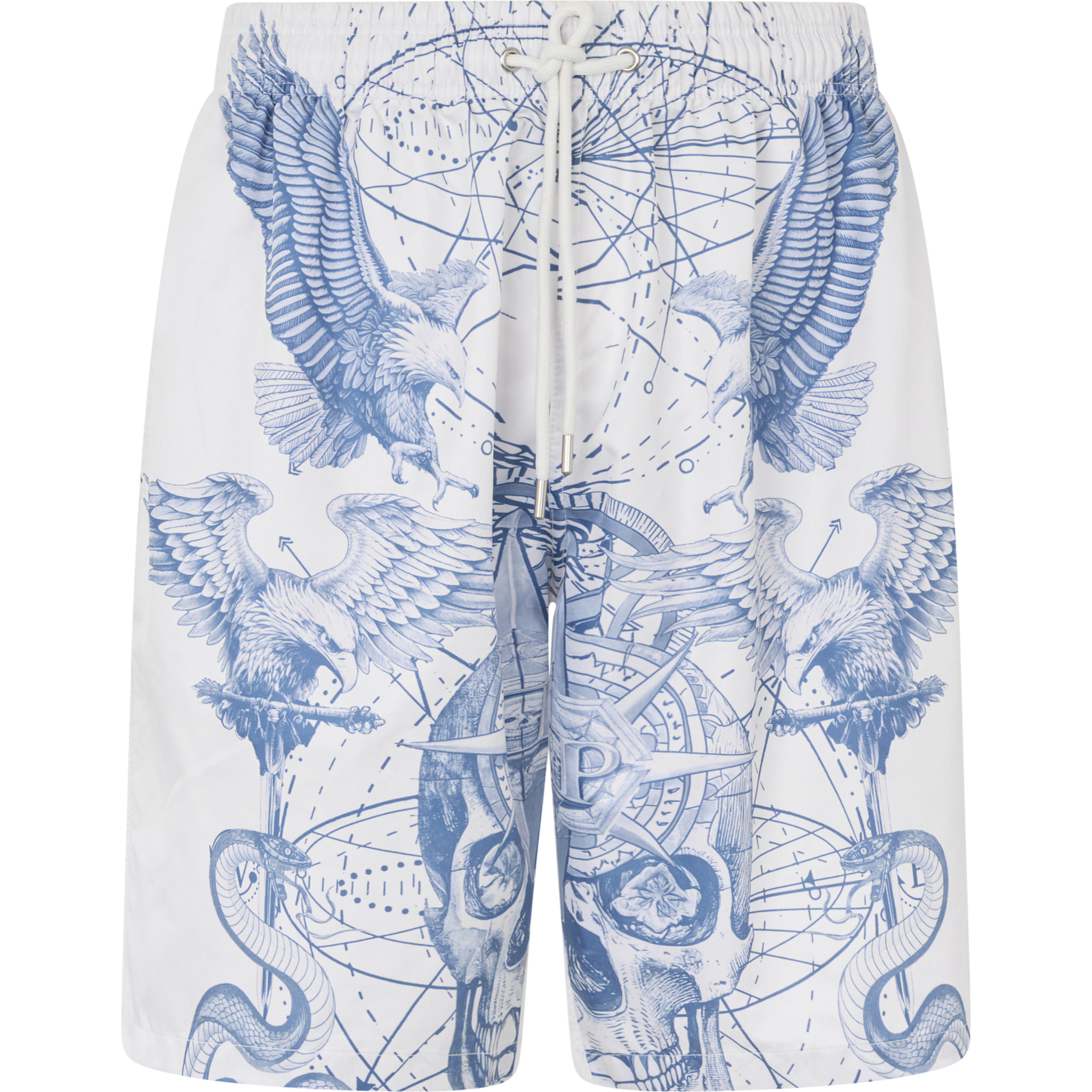 PHILIPP PLEIN Nylon Shorts Tattoo