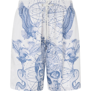 PHILIPP PLEIN Nylon Shorts Tattoo
