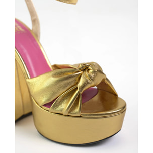 Sandalias de mujer con tacón y plataforma