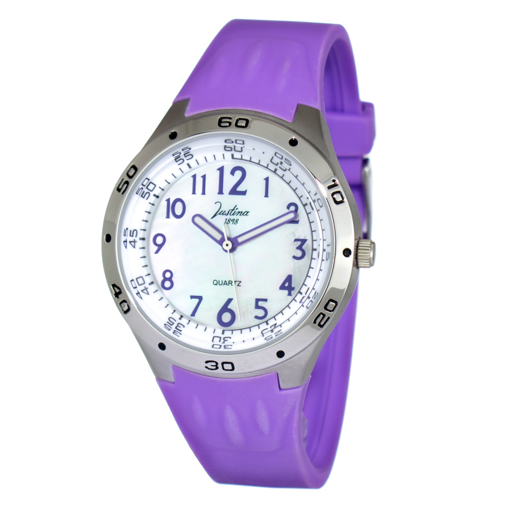 Reloj Justina JMC13 Mujer Analogico Cuarzo con Correa de Caucho