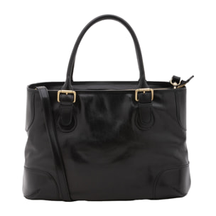 Borsa a tracolla  da donna In Vera pelle Made in Italy 28x43x16 cm