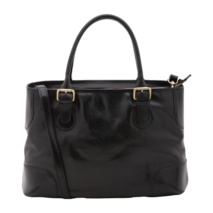 Borsa a tracolla  da donna In Vera pelle Made in Italy 28x43x16 cm