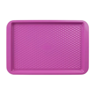 Plaque de four rectangulaire fuchsia 38 x 25 cm Tasty Pâtisserie