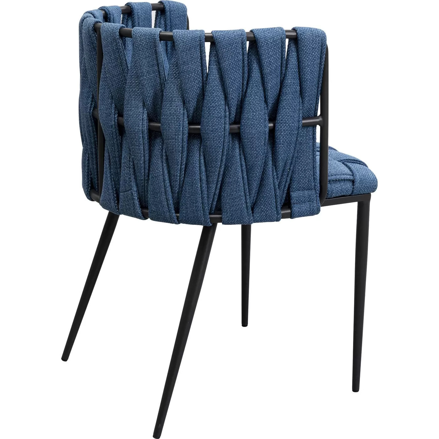 Chaise avec accoudoirs Saluti bleue Kare Design