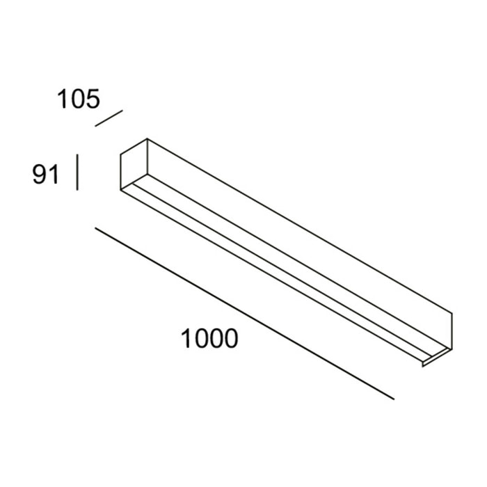 LEDS C4 Afrodite Infinite | Aplique Exterio | Para iluminar hacia arriba y hacia abajo | Luz LED en blanco neutro 4000K | Color Blanco