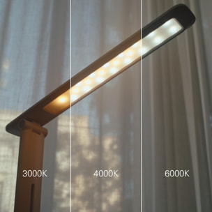 FORLIGHT Tap Lámpara Flexo de Escritorio LED con Luz de Intensidad y Temperatura Regulable 3000-4000-6000K