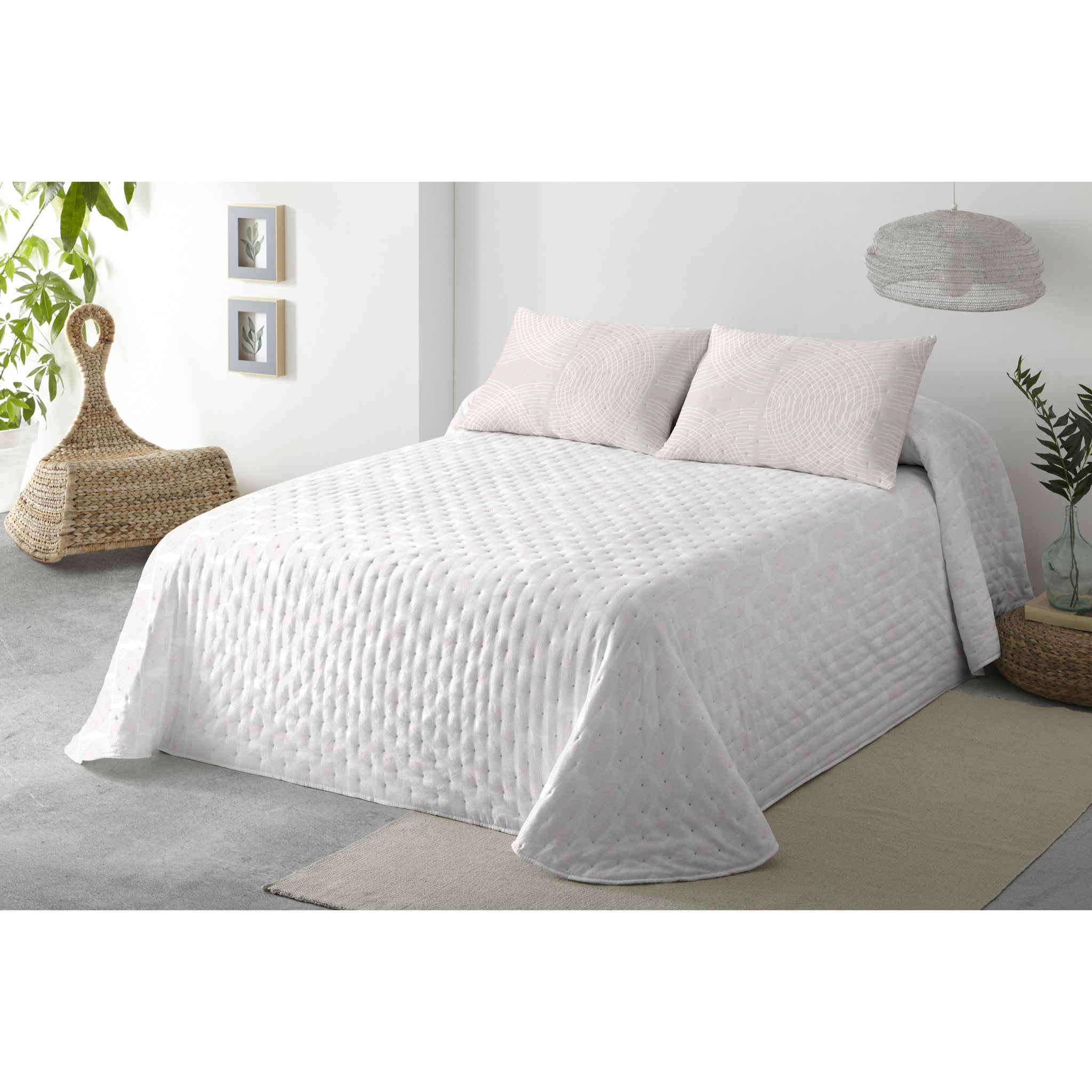 COLCHA SUAVE REVERSIBLE DN NAHIA BEIGE