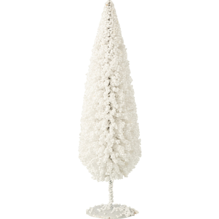 J-Line décoration sapin De Noël - plastique - blanc - medium