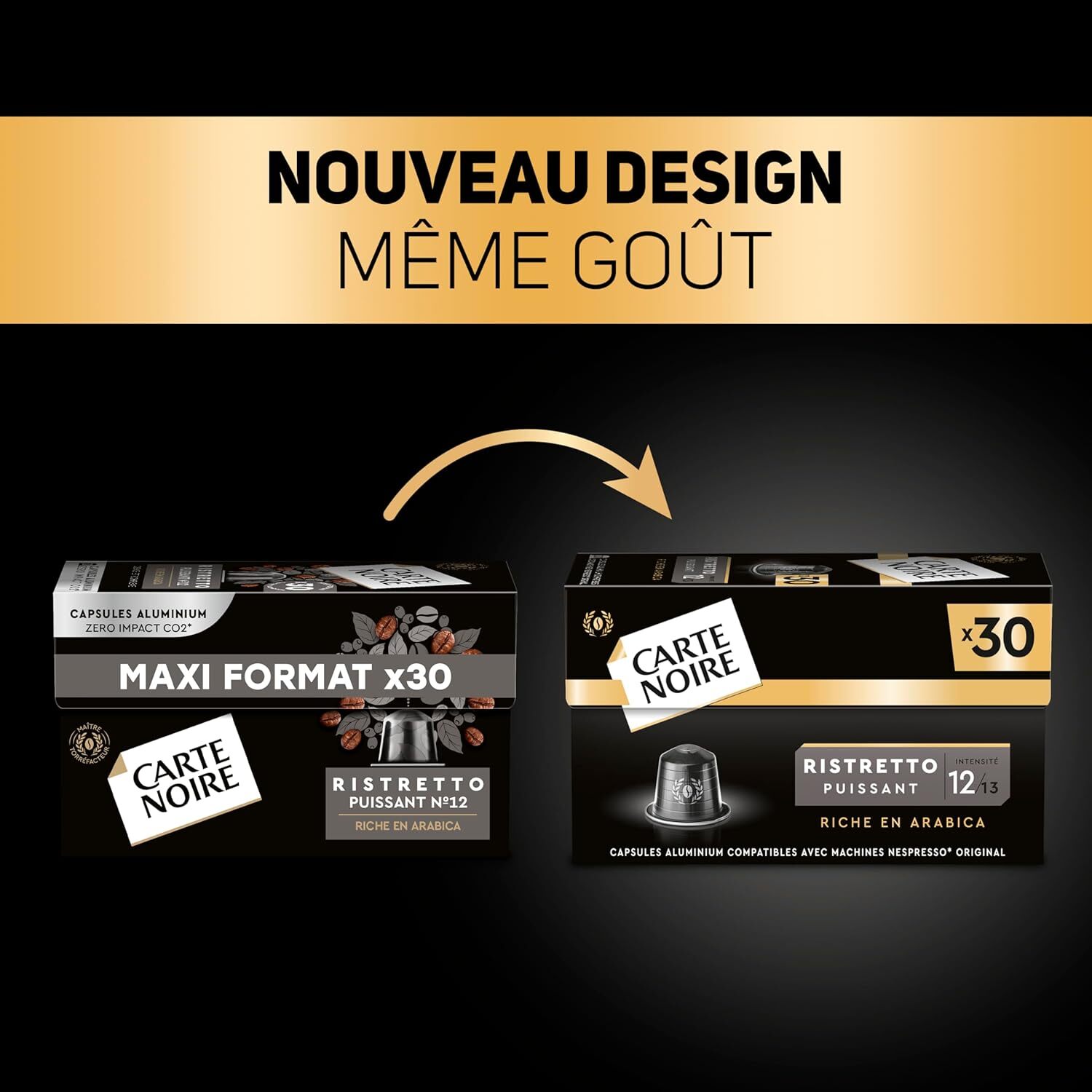 Ristretto n°12 x30 - Capsules compatibles Nespresso en aluminium