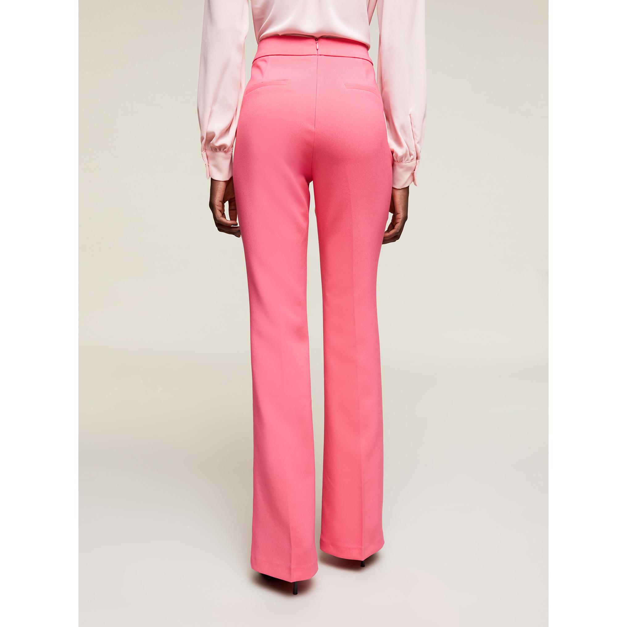 Motivi - Pantalones ajustados con línea flare - Fuchsia