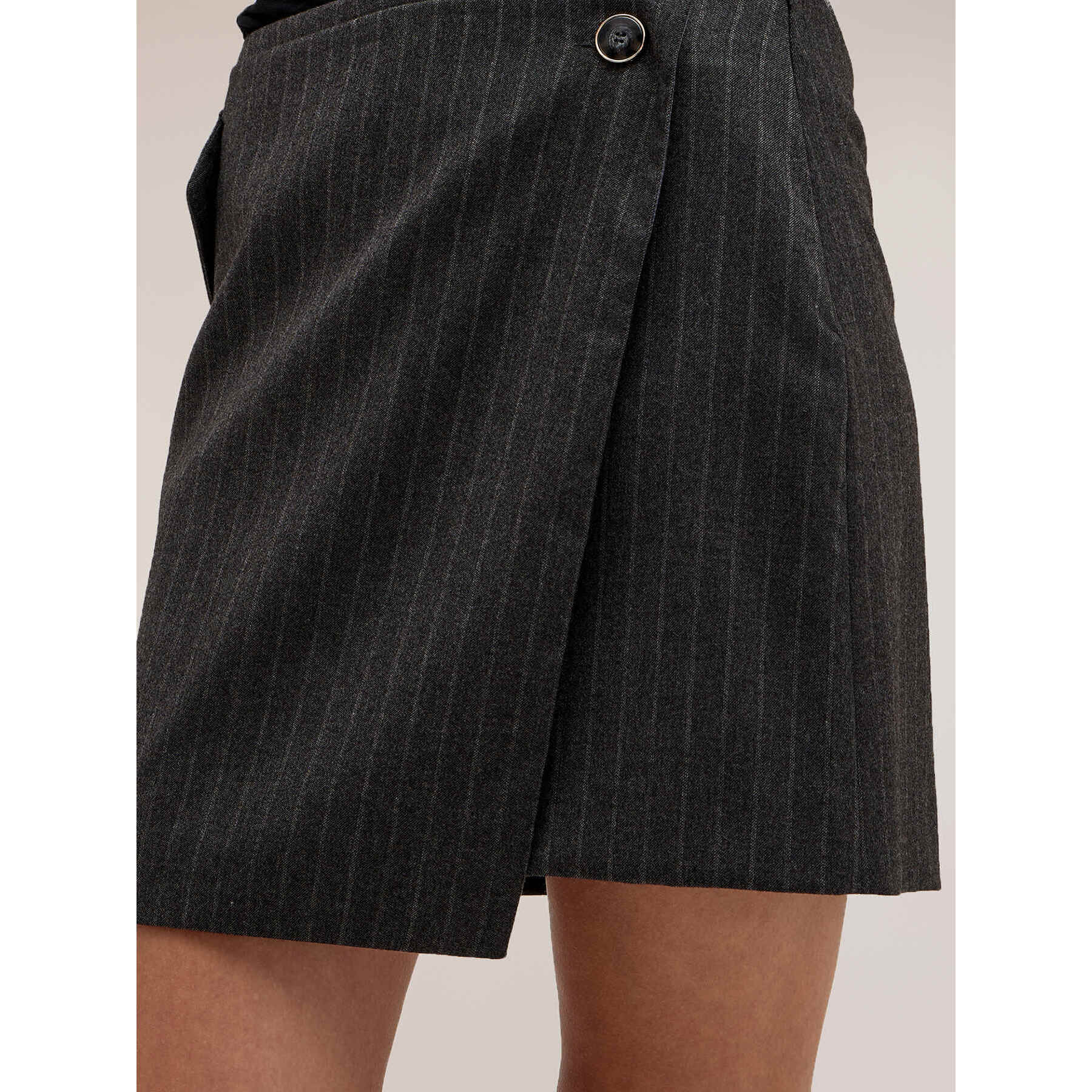 Motivi - Minigonna a portafoglio gessata The Tailoring Lab - Grigio
