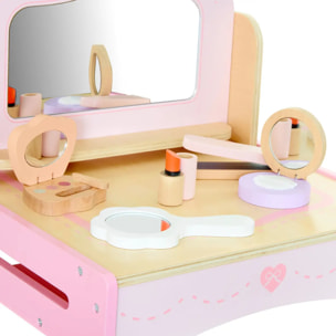 Coffret jeu beauté Elia 25,5x32cm rose