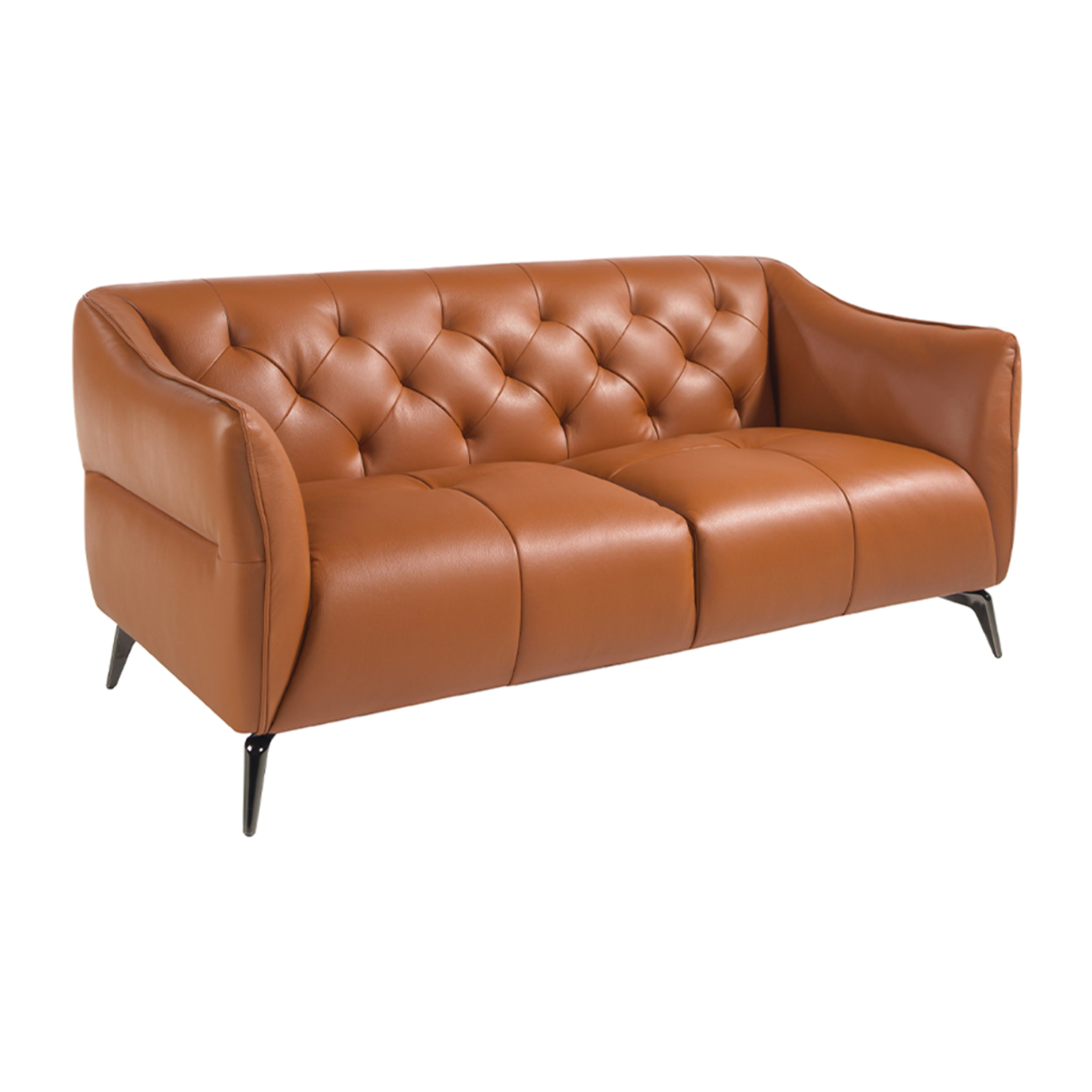 Sofá 2 plazas Angel Cerda en piel de vacuno 171x95x77cm