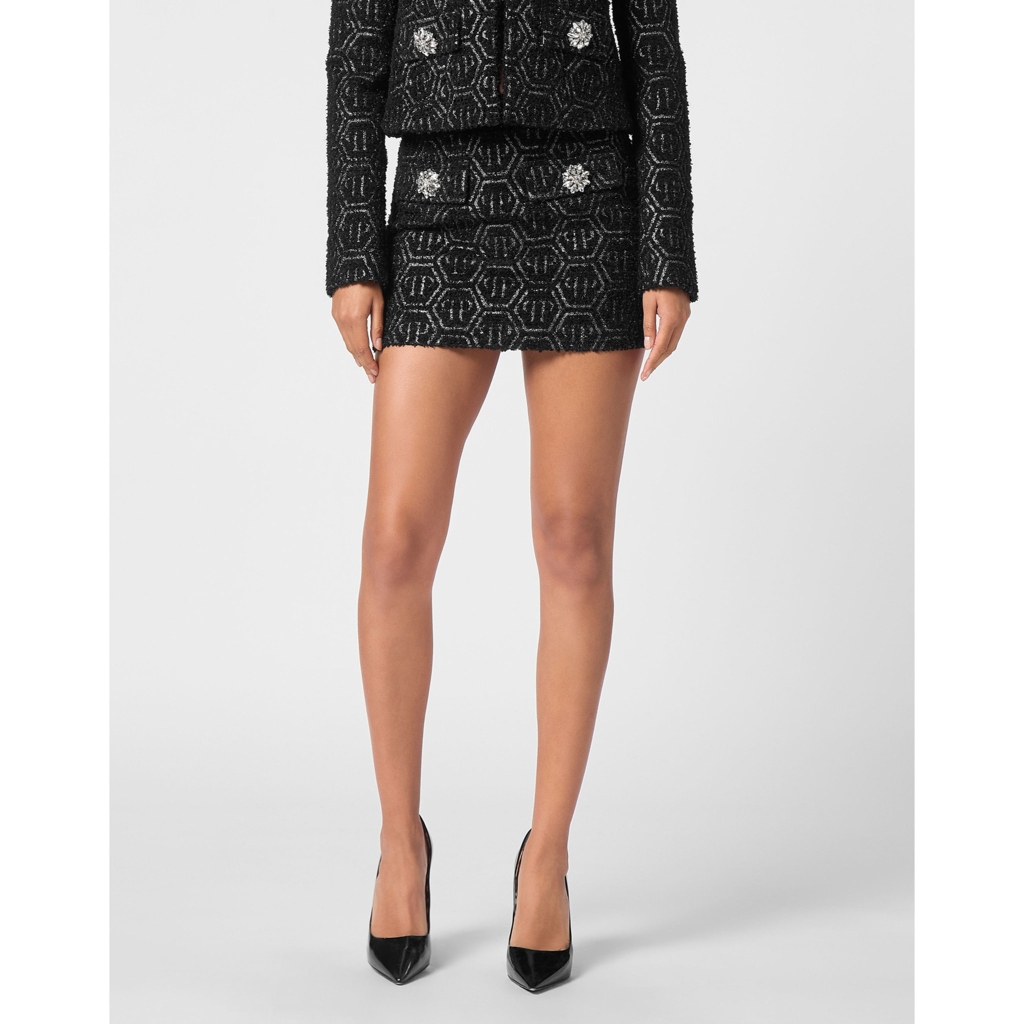 PHILIPP PLEIN Mini Skirt MONOGRAM