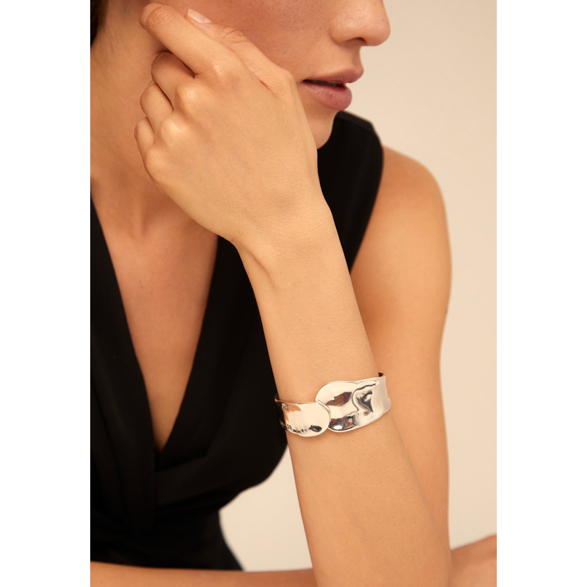 Pulsera Olas PLATEADO L