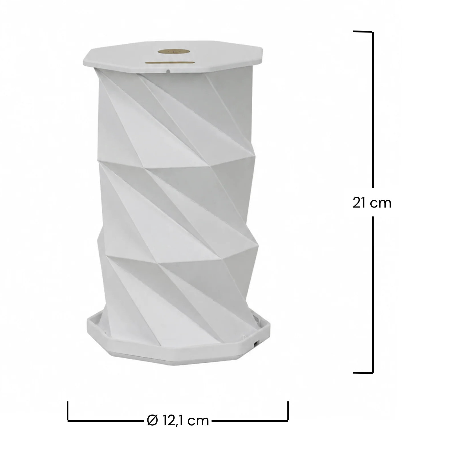 Lampe à poser en papier blanc - Kami