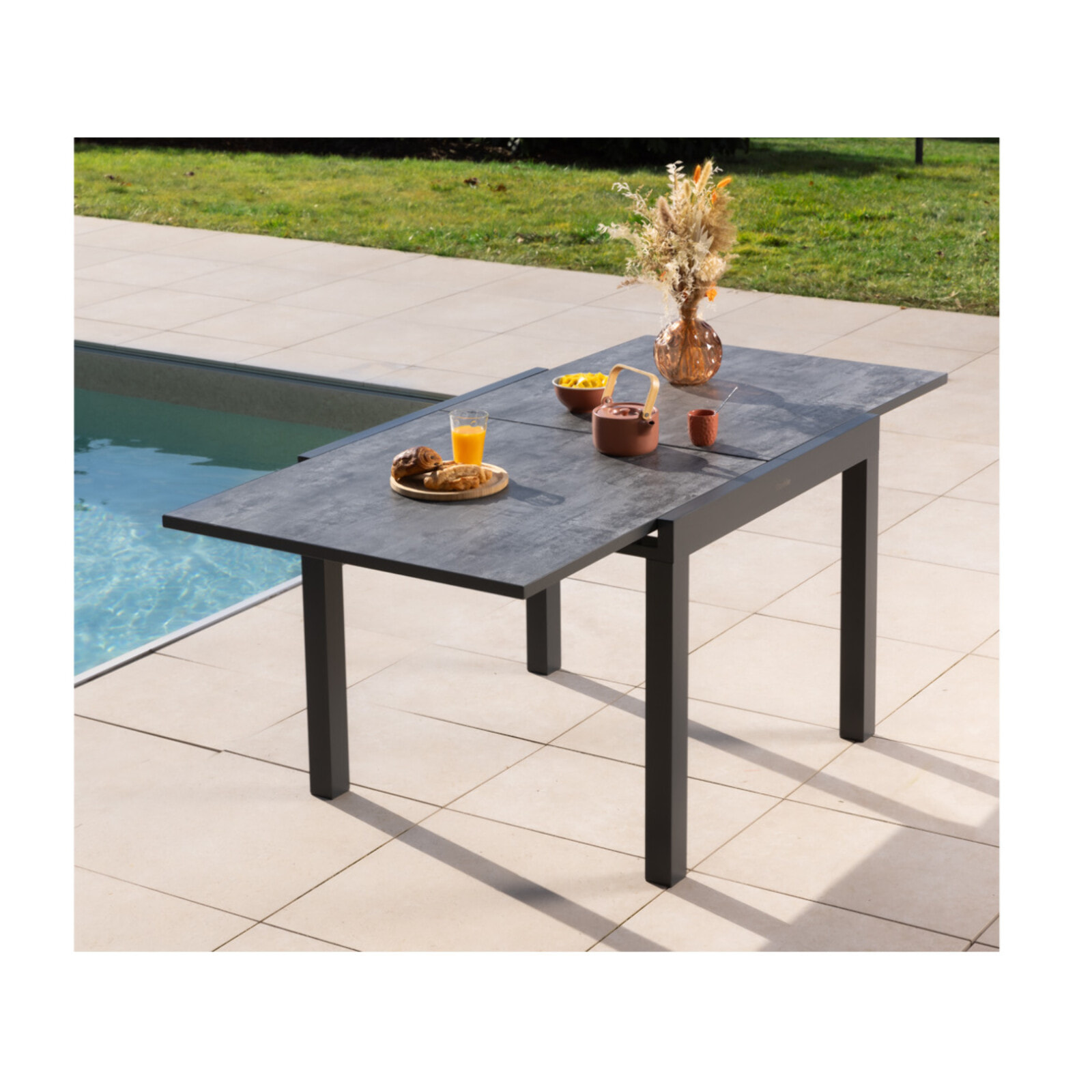 HONFLEUR BEZIERS ARDOISE - Ensemble table et chaises de jardin  - Vert